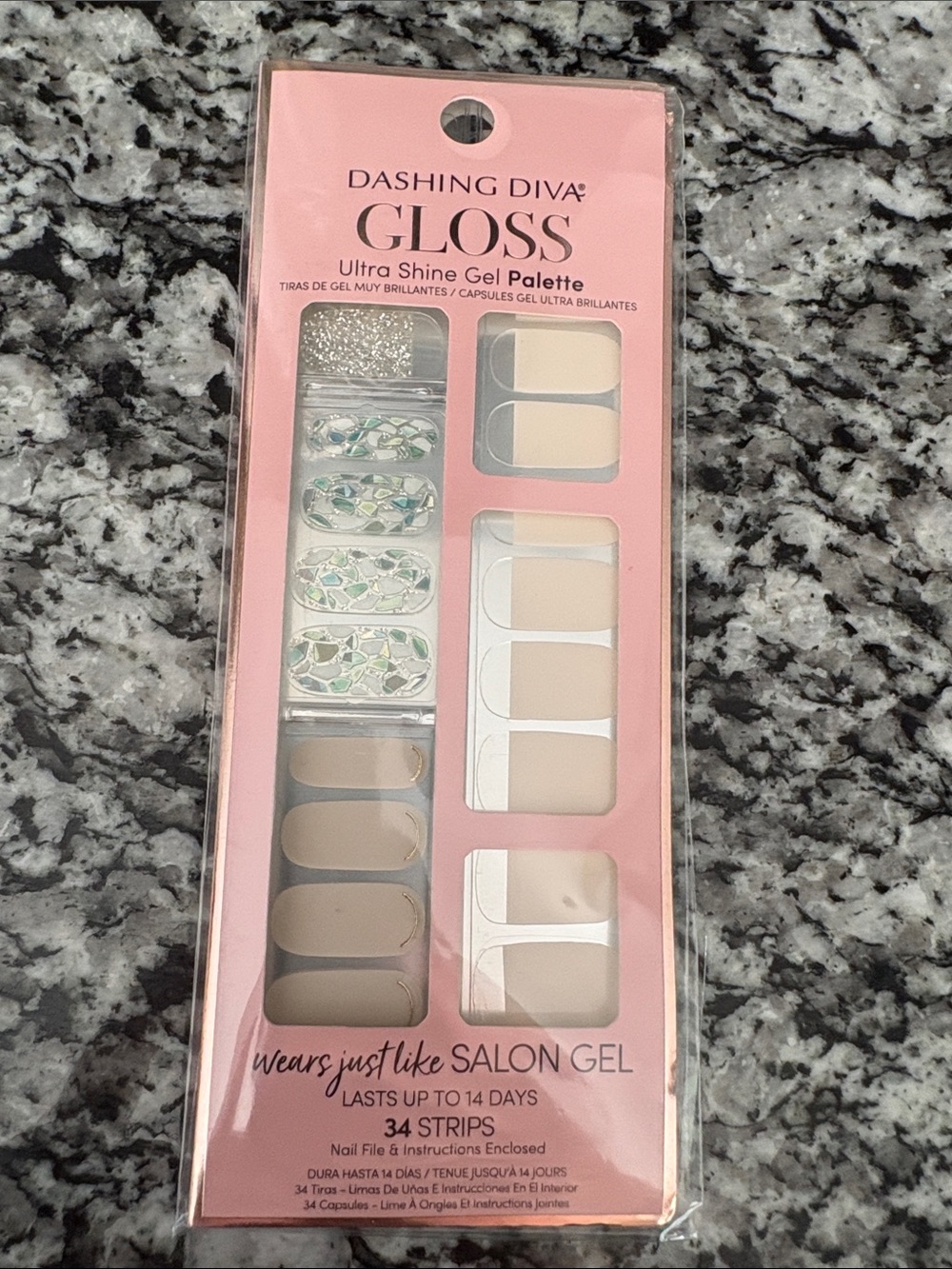 Dashing diva gloss ultra shine gel palette 34 strips